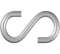 dörner + helmer 4810084 Crochet en S 40 mm En acier galvanisé, zingué 20 pc(s)