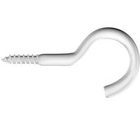 dörner + helmer 4811514 Crochets à visser galvanisés, blanc 100 mm 12 pc(s)