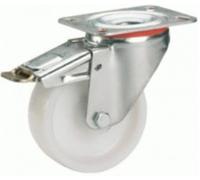 Dörner + Helmer 732141 Roulette pivotante en polyamide avec roulette de blocage 80 x 30 mm/plaque 100 x 85 mm