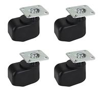 Dörner + Helmer Lot de 4 roulettes simples 25 mm avec roue TPE Charge maximale 120 kg