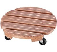 Dörner + Helmer Mammut - Chariot pour Plantes - Rond - Diamètre : 38 cm - Charge maximale : 100 kg - Antidérapant - pour l'extérieur - Effet Perle