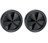 Dörner + Helmer Roue en PVC, 150 mm x 30 mm, capacité de charge 25 kg, moyeu 32 mm, jante en plastique, profil à crampons, roulement à glissière, légère (Lot de 2)