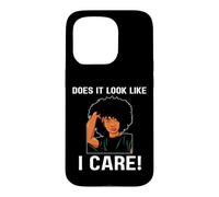 Does It Look Like I Care Mélanine Noir Femmes Filles Coque pour iPhone 15 Pro