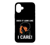 Does It Look Like I Care Mélanine Noir Femmes Filles Coque pour iPhone 16 Plus
