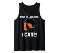 Does It Look Like I Care Mélanine Noir Femmes Filles Débardeur