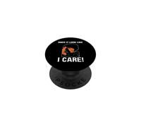 Does It Look Like I Care Mélanine Noir Femmes Filles PopSockets PopGrip Adhésif