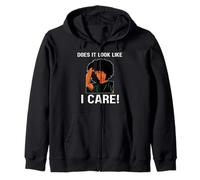 Does It Look Like I Care Mélanine Noir Femmes Filles Sweat à Capuche