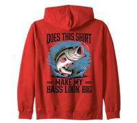 Does This Shirt Make My Bass Look Big Funny Fishing Sweat à Capuche