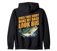 Does This Shirt Make My Bass Look Big Funny Fishing Sweat à Capuche