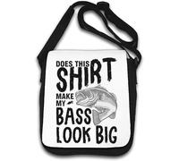 Does This Shirt Make My Bass Look Big Funny Sac à bandoulière pour pêche Blanc