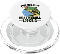 Does This Shirt Make My Bass Look Big PopSockets PopGrip pour MagSafe
