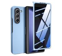 Doeshine Coque pour Samsung Galaxy Z Fold 5 avec Mag Safe, [Protection D'écran Privacy], Ultra Mince Hard PC Antichoc Protection Bumper Etui Housse Samsung Galaxy Z Fold 5 (Baby Bleu)