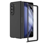 Doeshine Coque pour Samsung Z Fold 5 avec MagSafe, Verre Trempé Protection Écran, [Militaire Antichoc Protection] Ultra Mince Hard PC Antichoc Protection Bumper Etui Housse Galaxy Z Fold 5 (Noir)