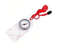DOETYD Boussole de navigation avec règle de carte loupe avec cordon réglable pour les amateurs d'aventure en plein air, boussole de navigation pour lecture de cartes, course d'orientation, survie,