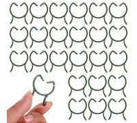 DOETYD Lot de 100 clips réutilisables pour plantes grimpantes, clips de support de plantes de jardin pour fixer les tomates, les concombres, les tiges de vigne (vert)