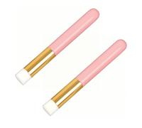 DOETYD Lot de 2 brosses à shampooing doux pour extensions de cils, brosse de nettoyage des pores du nez profond, outil de nettoyage des points noirs, outil de nettoyage pour extensions de cils (rose)