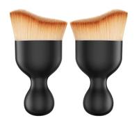 DOETYD Lot de 2 brosses douces de nettoyage pour intérieur de voiture, multifonction, sans rayures, pour enlever la poussière et les cendres, brosses à poils souples pour climatiseur, tableau de bord,