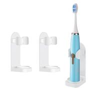 DOETYD Lot de 2 Porte-brosses à Dents électriques, Porte-brosses à Dents électriques Mural, Porte-brosses à Dents de Salle de Bain, Convient à la Plupart des brosses à Dents électriques (Blanc)