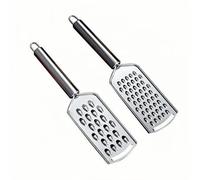 DOETYD Lot de 2 râpes à fromage pour cuisine avec poignée, râpe plate en acier inoxydable, râpe zesteur de citron durable, parfaite pour le fromage, l'ail, le chocolat et plus encore