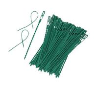 DOETYD Lot de 200 attaches torsadées en caoutchouc robuste pour plantes grimpantes d'intérieur et d'extérieur Vert 17,2 cm