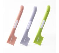 DOETYD Lot de 3 cuillères à conserves pour animaux de compagnie : pelle à nourriture à long manche pour chiens et chats, en matériau TPR (fournitures pour animaux de compagnie)