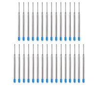 DOETYD Lot de 30 cartouches métalliques comprenant des recharges de stylo à encre bleue, une recharge à bille pour le remplacement des recharges à bille Parker
