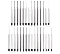 DOETYD Lot de 30 cartouches métalliques comprenant des recharges de stylo à encre noire pour remplacement de recharges à bille Parker