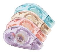 DOETYD Lot de 4 rouleaux de colle double face 8 m x 8 mm pour scrapbooking, cartes, journal, photo