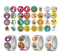 DOETYD Lot de 4 volumes de 2000 autocollants de récompense pour enfants - Autocollants de motivation pour enfants - Convient pour l'école et la salle de classe