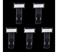DOETYD Lot de 5 supports transparents pour ticket de stationnement, pare-brise de voiture, avec coussinets adhésifs pour permis de travail