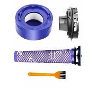 DOFABI 4 pièces, for Dyson, V7 V8 aspirateur Installation moteur couvercle arrière Kit de filtre avant et arrière moteur pièces de couvercle arrière Remplacement du filtre HEPA