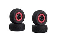 DOFABI Ensemble de Jantes de pneus en Caoutchouc Beadlock for Voiture RC 110 mm 1/10 Short Course Truck, for ARRMA, SENTON 4X4 550 Mega, for XLH, 9125, for, for Traxxas, Slash Roues de Voiture téléco