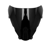 DOFABI Pare-Brise de carénage de Pare-Brise à Double Bulle en ABS Noir for Moto SV650 SV650S 1999 2000 2001 2002 Extension d'écran de Moto