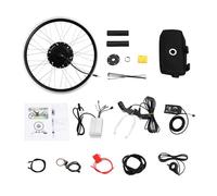 Dofanqing Kit De Conversion pour Vélo Électrique 250 W 36 V Roue Avant sans Balais De 20 Pouces Capteur De Pédale Écran LED 3 Vitesses Inclinaison De 12 ° pour VTT Et VTT