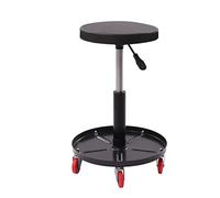 Dofanqing Tabouret de mécanicien - Tabouret d'atelier - Roulettes pivotantes à 360° - Avec plateau à outils - Pour garages et ateliers