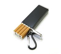 DOFCOC Étui à Cigarettes De Poche en Métal avec Porte-clés Mini Boîte à Cigarettes Extérieure Unisexe étanche, pour Hommes Femmes Fumant Beau Cadeau 8 Pièces