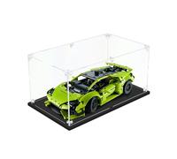 DOFOPO Vitrine étanche à la poussière - 3 mm - En acrylique transparent - Pour voiture miniature 1:18 - À monter soi-même - Pour Lego Lamborghini 42161/42138 (30 x 20 x 15 cm)