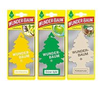 Doftgran Wunder-Baum (Vanilj + Äpple + Kokosnöt) Lot de 3