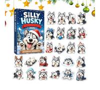 Dog Advent - 24 Days 2D Acrylic Husky Christmas Calendar
