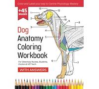 Dog Anatomy Coloring Workbook For Veterinary Nurses, Doctors and VET tech - Color & Label Your Way to Canine Physiology Mastery.: Perfect Gift For Animal Lovers