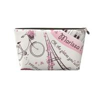 Dog and Paris Towe Trousse de maquillage en cuir imperméable pour femme, doré, Taille unique, Trousse de toilette