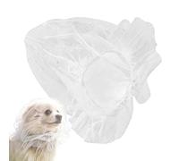Dog Anti Scavenging Mesh Head Cover - Polyester, 26x26x20cm - Breathable Muzzle Guard for Small Medium Pets - Stops Eating Trash on Walks