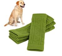 Dog Arm Sleeve - 4PCS Knitted Wraps for Doog Legs Socks,Soft Jute Cover Handmade with A Handle, Elbow Support Wrap Pet Protective Sleeve, Dog Leg Wrap Protectors, Comfortable Elbow Sleevee for Puppie