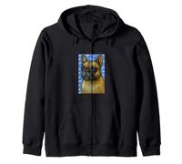 Dog Art Bouledogue français Sweat à Capuche