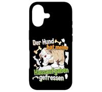Dog Ate My Homework - Citation d'apprentissage de l'allemand Coque pour iPhone 17