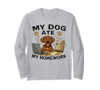 Dog Ate My Homework Funny Golden Retriever Lover Boys Girls Manche Longue