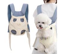 Dog Backpack Carrier, Breathable Lightweight Pet Holder, Front Chest Carrying Bag for Small to Medium Dogs, Cats, Puppies, and Kittens, Travel Tote for Walking, Oxford Cloth