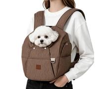 Dog Backpack Carrier, Front Chest Cute Breathable Portable Soft | Dog Hiking Backpack Sling Carrier for Outdoor Travel Hiking Walking Camping Shopping Riding