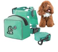 Dog Backpack Harness, Cartoon Dogs Leash, Adorable Animal Patterns, Camping Pets Gear, Cute Bear Rabbit Dinosaur Pattern, Adjustable Colorful Pet Harness for Travel, Hiking