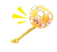 Dog Balls - Outdoor Dog Toys Soft Elastic Toy Ball, Colorful Gentle Cotton Rope | Giggle Ball for Large Dogs, Durable Interactive Play Toy for Fetching, and Chewing for Indoor and Outdoor Activities